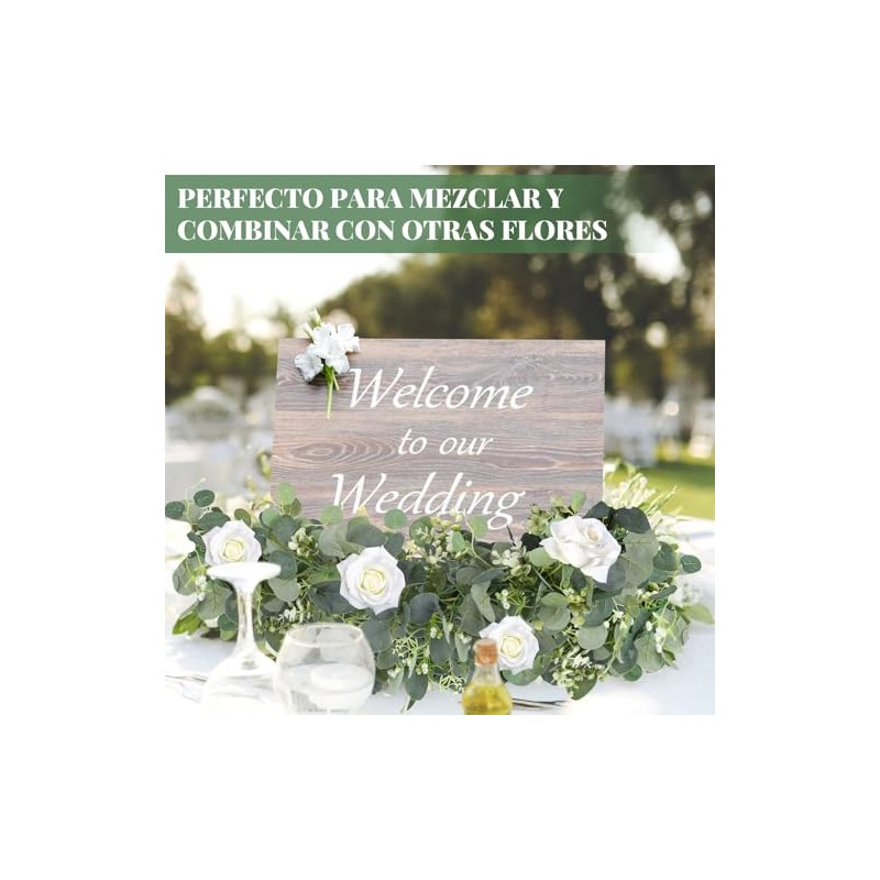 Boda Decoracion Pack - 6PCS Guirnalda de Flores Artificiales para