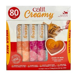 Catit Creamy Lickable Cat Treat, Healthy Treat, Tuna = 80 PACK X 20 Per Flavour