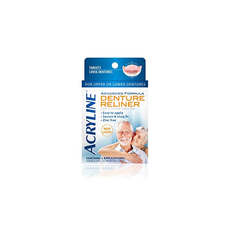 Acryline Advanced Formula Denture Reliner - Refit and Tighten Dentures/for