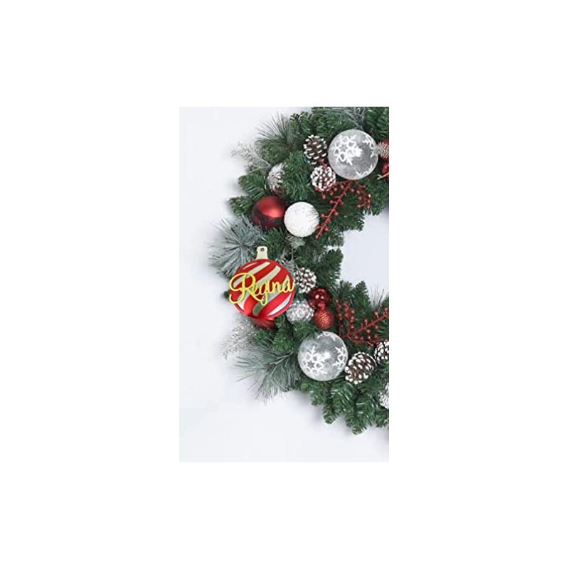 Esfera personalizada tipo esfera caramelo para árbol de navidad (Rojo