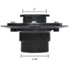 Elefloom Shower Drain Base, 2 inch ABS Shower Drain Flange