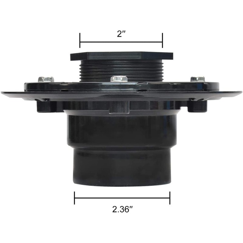 Elefloom Shower Drain Base, 2 inch ABS Shower Drain Flange