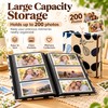 6-Inch Photo Album for Family Memories – 200-Pocket Fabric Cover