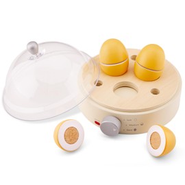 New Classic Toys 10710 Wooden Toy Egg Cooker Set
