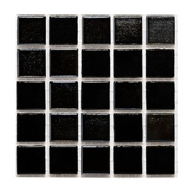 URBN Contemporary Dark Grey and Black Mix Iridescent Glass Mosaic Tile for Indoor and Outdoor - Sample Tile (4-1/3 inches x 4-1/3 inches, 0.13 SQ FT)