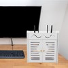 Cabilock Router Storage Box Basket for Hiding Router, Box Wifi