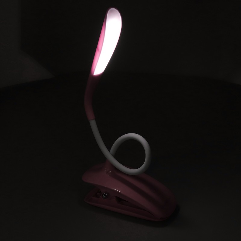 LED Desk Lamp 360° Adjustable Clip On USB Rechargeable Table