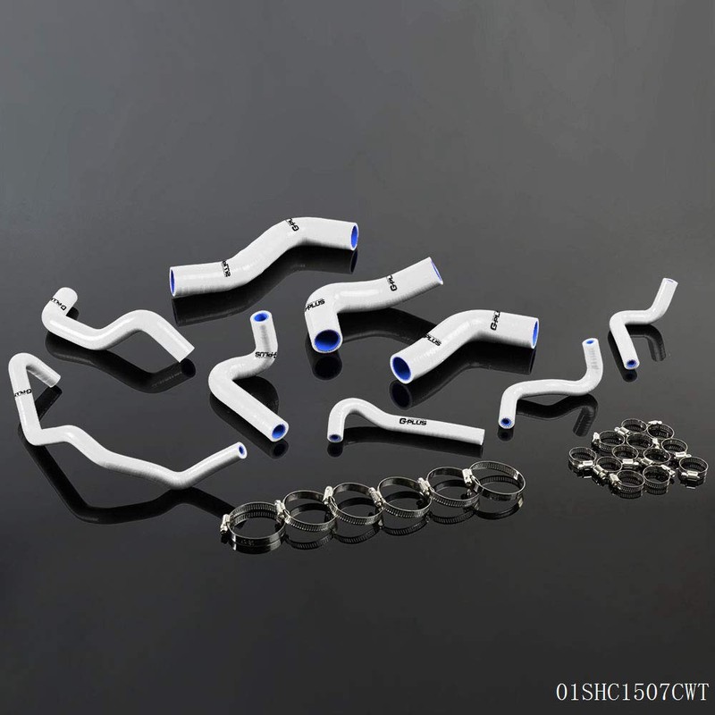 G-PLUS Silicone Radiator Hose Kit w/Clamps Compatible with Mazda MX5