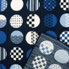 Hamamonyo Kofu (Furoshiki, 19.7 inches (50 cm), Large Dama Pattern,
