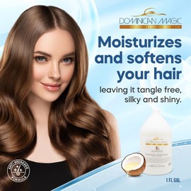 Dominican Magic Detangler Coconut-Infused Conditioner – 1 Gallon (3628ml) | Ultra-Hydrating & Strengthening | Softens, Detangles & Restores Shine for All Hair Types
