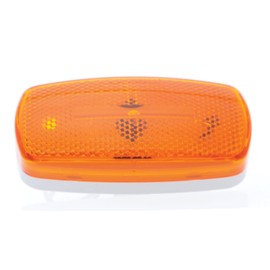 Optronics MC32AS Surface Mount Marker/Clearance Light - 4" x 2" x 1.125", Amber Lens with White Base