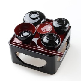 Fujishiro Kogei Japanese Buddhist Utensils, Ritual Services, Lacquerware, Nagamine Dishwasher Safe (Bowl) (5 inches (15 cm)