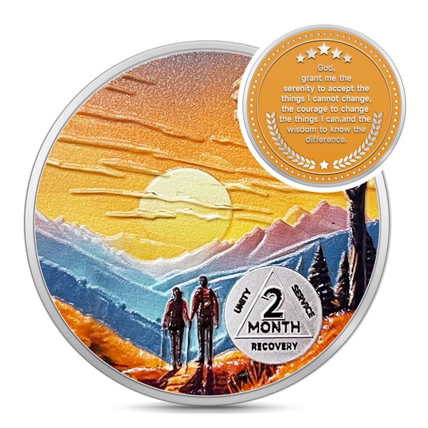 Recovery Sunlight AA Coins-Peacful NA AA Chips and Medallions-Inspirational AA