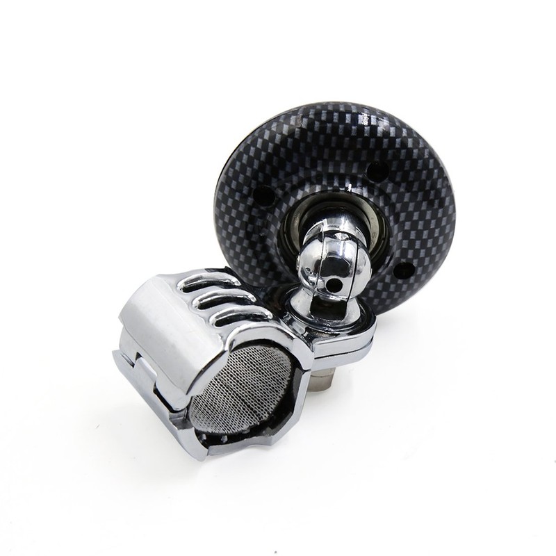 uxcell Carbon Fiber Pattern Folding Steering Wheel Knob Power Handle