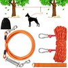 Dog Runner Trolley Cable: 50FT Heavy Duty Zipline for Yard