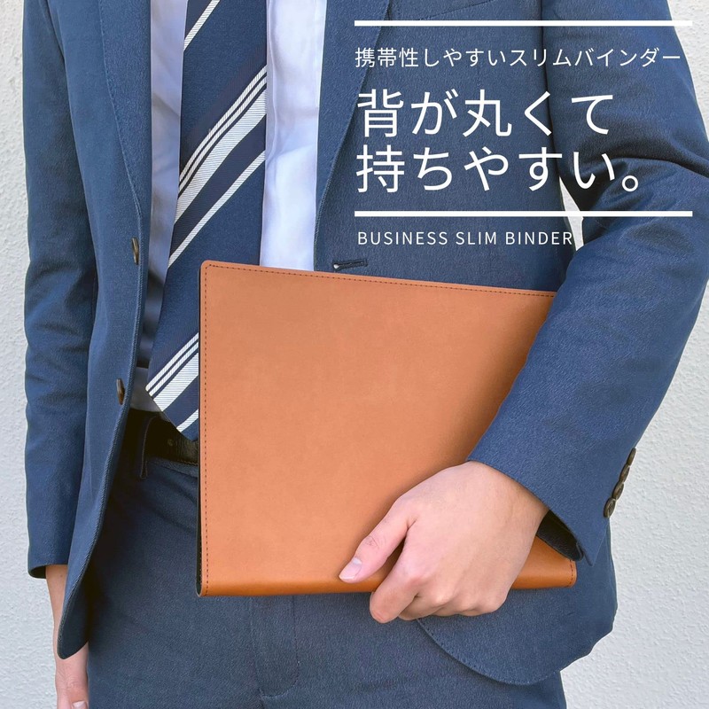 Raymay Fujii QE1126B Loose Leaf Binder Business Slim A4 Black