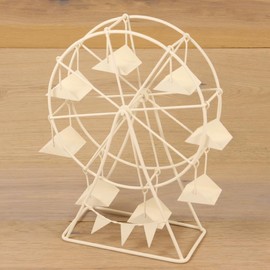 FADEDA Ferris Wheel, White/Height: 26 cm/Hand-Painted/Detailed Nativity Scene Figures - Christmas Table Decoration Nativity Accessories