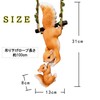 NOELAMOUR Garden Figurine Cute Squirrel Parent Child Hanging Animal Resin