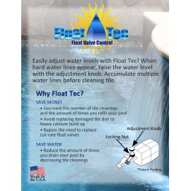 Float-Tec, Control Devices EZ Adjust ABS plastic MP auto fill Swimming Pool Float valve