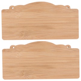 BELLIFFY 2Pcs Unfinished Wood Signs Blank Hanging Plaque for DIY Craft Projects Versatile Craft Wood Sign for Home and Personalization