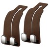 AMINOR 2 Pack Car Seats Hooks for Headrest, 2-in-1 Premium