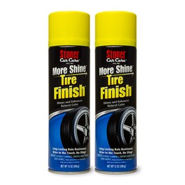 Stoner Car Care 91094-2PK More Shine Tire Finish – Tire Shine Spray for a Deep Matte Black Finish with Long-Lasting Rain-Resistant Protection, Non-Greasy No Sling – 12 oz (Pack of 2)
