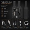 3/5-Piece Wine Opener Accessory Set – Stainless Steel Corkscrew, Foil