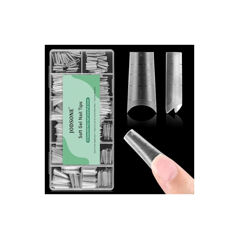 JODSONE Short Coffin Press on Flase Nail Tips for Extension