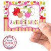 You Are Awesome Sauce Apple Themed Valentine's Day Cards for