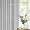 INOVADAY 100% Blackout Curtains for Bedroom, Thermal Insulated Linen Blackout