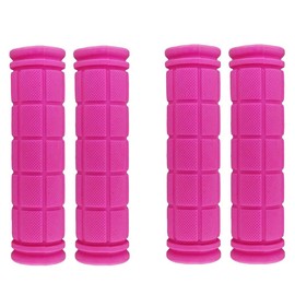 PLATT Bicycle Grips Non-Slip Soft Rubber Bicycle Grips for Bicycle/MTB/BMX (2 Pairs)