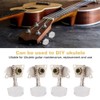 Bnineteenteam 2L2R Ukulele Tuning Peg,Silver Classical Style Machine Head Ukulele