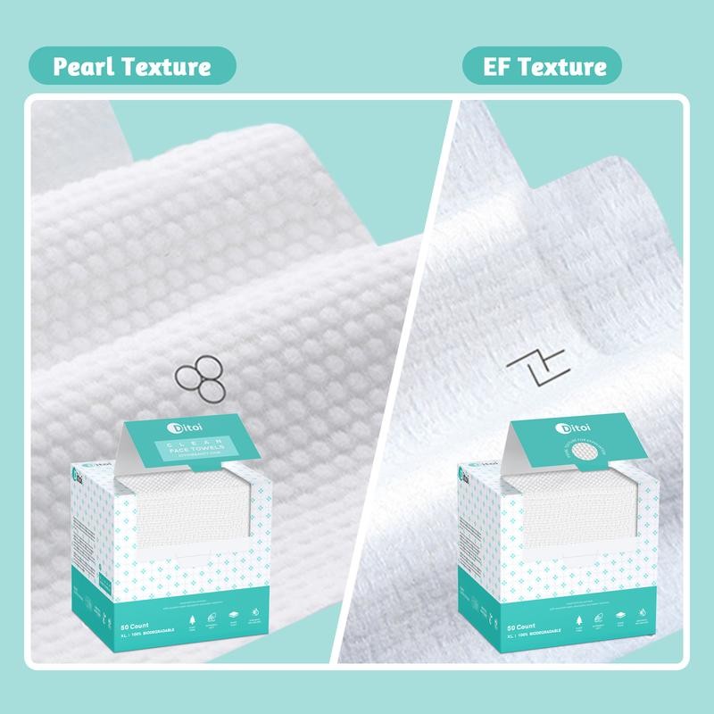Disposable Face Towels for Sensitive Skin:_1 Black Pack (Total 50