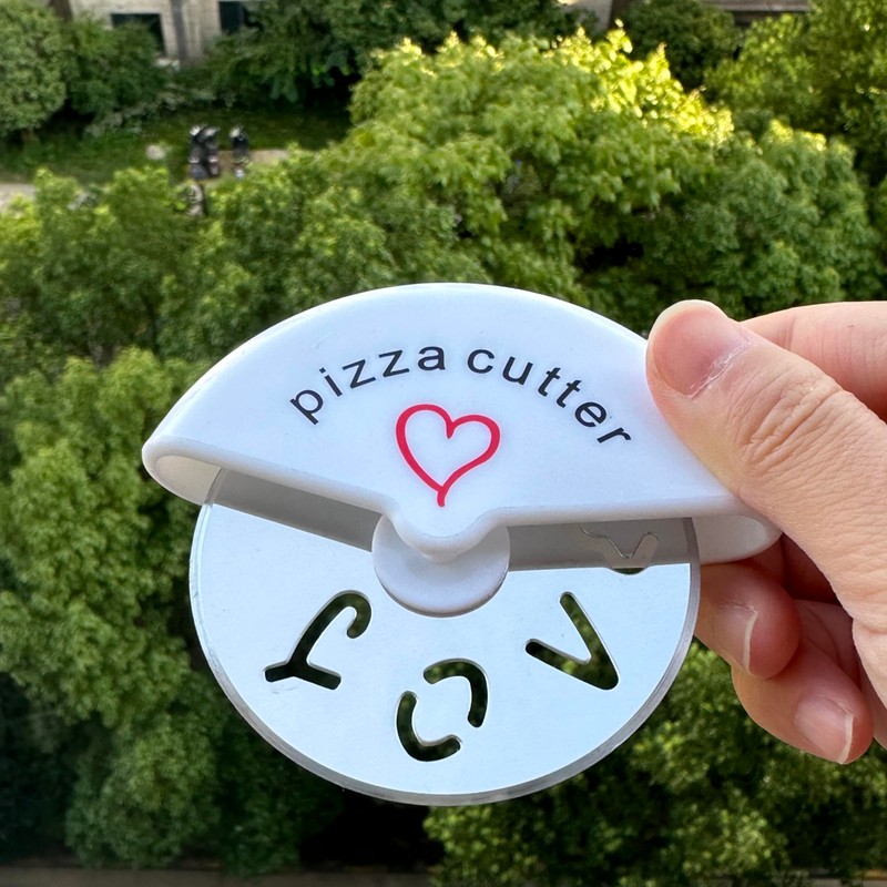Sunch Craft 10 Pcs Mini Stainless Steel Pizza Cutter for