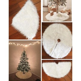 BTJP 2017 Christmas Tree Skirt, Christmas Decoration, Round Shape, Cute & Extravagant Christmas Tree Skirt, Base Cover, Ornament, Interior Décor