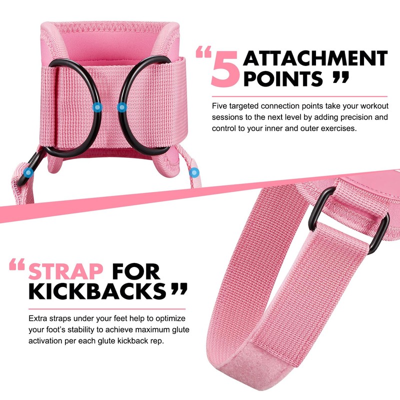 Ankle Strap for Cable Machine, Gym Ankle Straps for Working