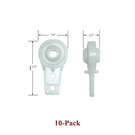 Shade Doctor of Maine Small Ball-Bearing Carriers for Architrac EZ-Track and Other Drapery Ceiling Tracks (10-Pack)