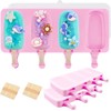 Juego de moldes para paletas de hielo, 2 moldes con