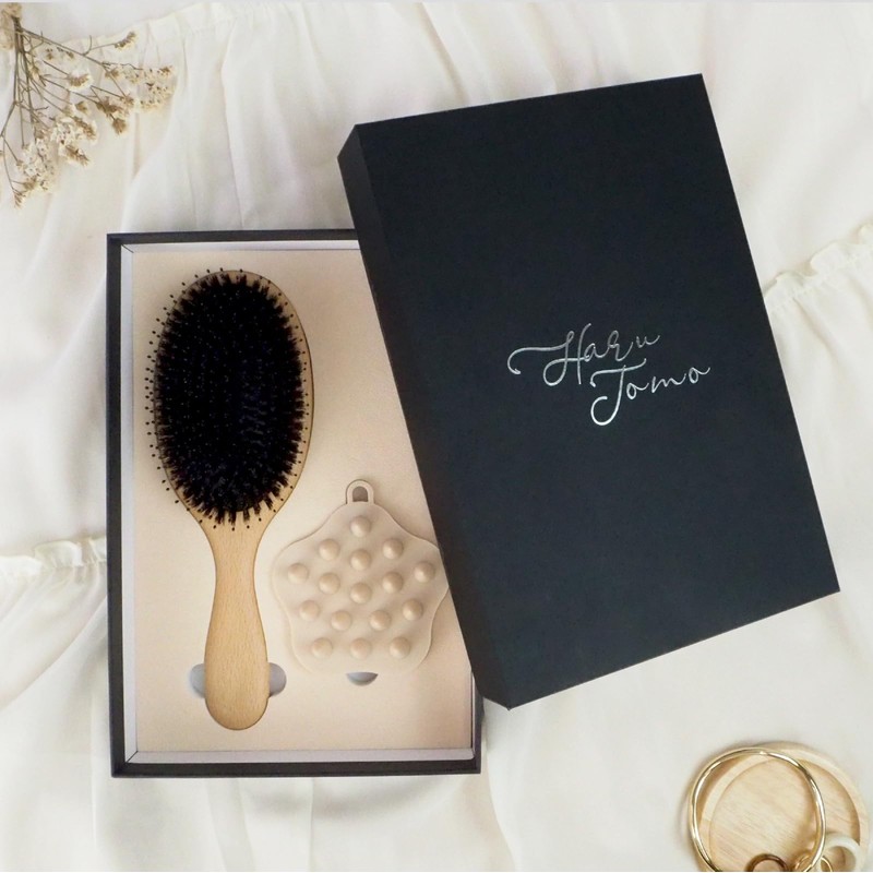 Hair Brush, Paddle Brush, Pig Hair, Women's Comb, Birthday Gift,