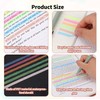 Sliverdew 12 Rolls Highlight Strips Removable Fluorescent Coloured Transparent Tape