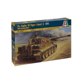 Italeri 510006507 - 1:35 IT WW2 armoured combat truck VI Tiger I version E, Green, 18.03 x 10.16 x 8.56 cm