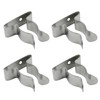 Lssapr 4Pcs Boat Hook Holder Stainless Steel Marine Spring Clamp