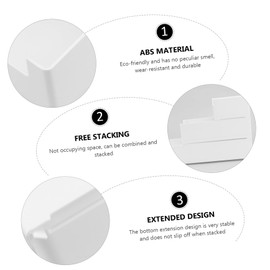 TOVINANNA 3pcs Stackable Bamboo Storage Boxes Organiser Box for Kitchen Tableware Cosmetics Drawer Organizer