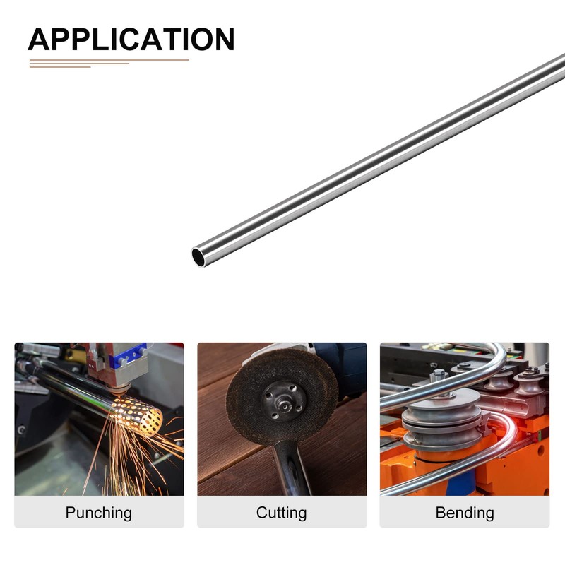 DTGN 5mm x 0.4mm x 250mm 304 Stainless Steel Tubes