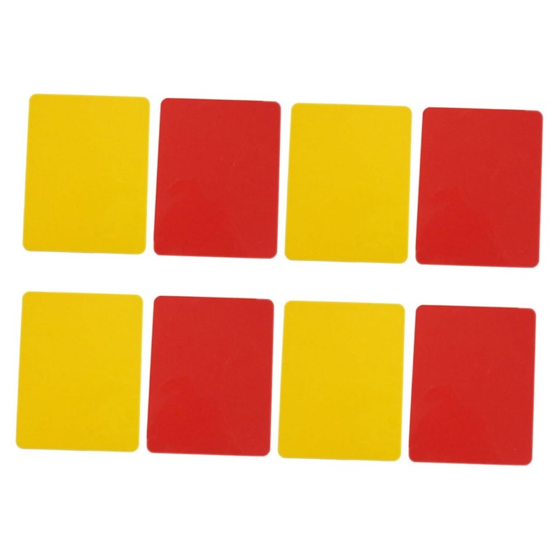Kisangel 32pcs Referee Practical Cards Red Yellow Sports Judge Cards