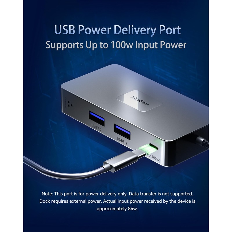XikeStor 7-in-1 USB-C Hub, 2.5Gbps Ethernet, 2X USB-A 3.2,100W Power