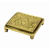 eSplanade Pooja Mandir Chowki Hocker aus Messing, Puja-Artikel, 6,6 cm