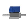 Beduan 5/16" Hose ID Barb Ball Valve 316 Stainless Steel