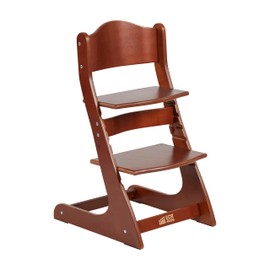ECR4Kids Grows with Me Chair, Transitional Chair, Dark Walnut