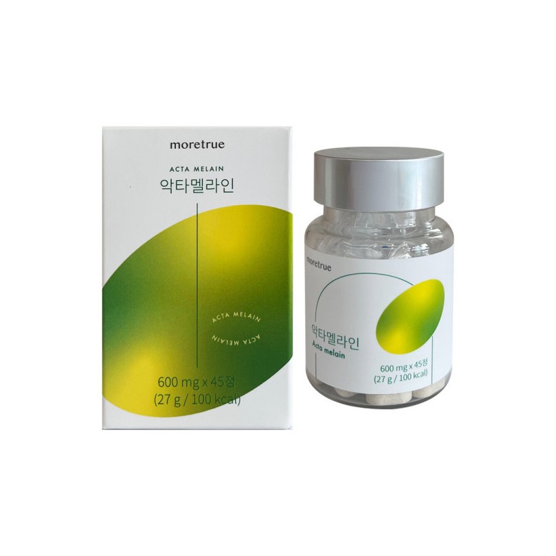 Moore True 모어트루 악타멜라인 악타진 브로멜라인 600mg 45정 2개 /